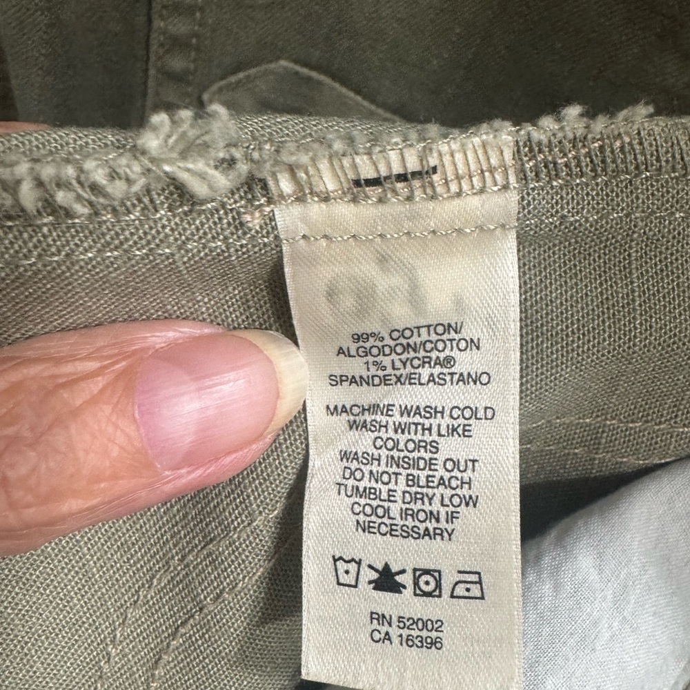 DKNY Jeans Camo Green Military-Style Button Front Jacket Size XL - Picture 13 of 16